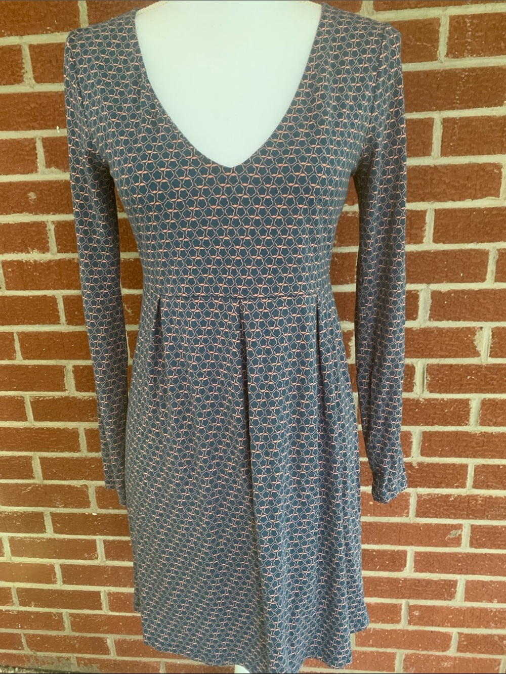 Boden teal print dress